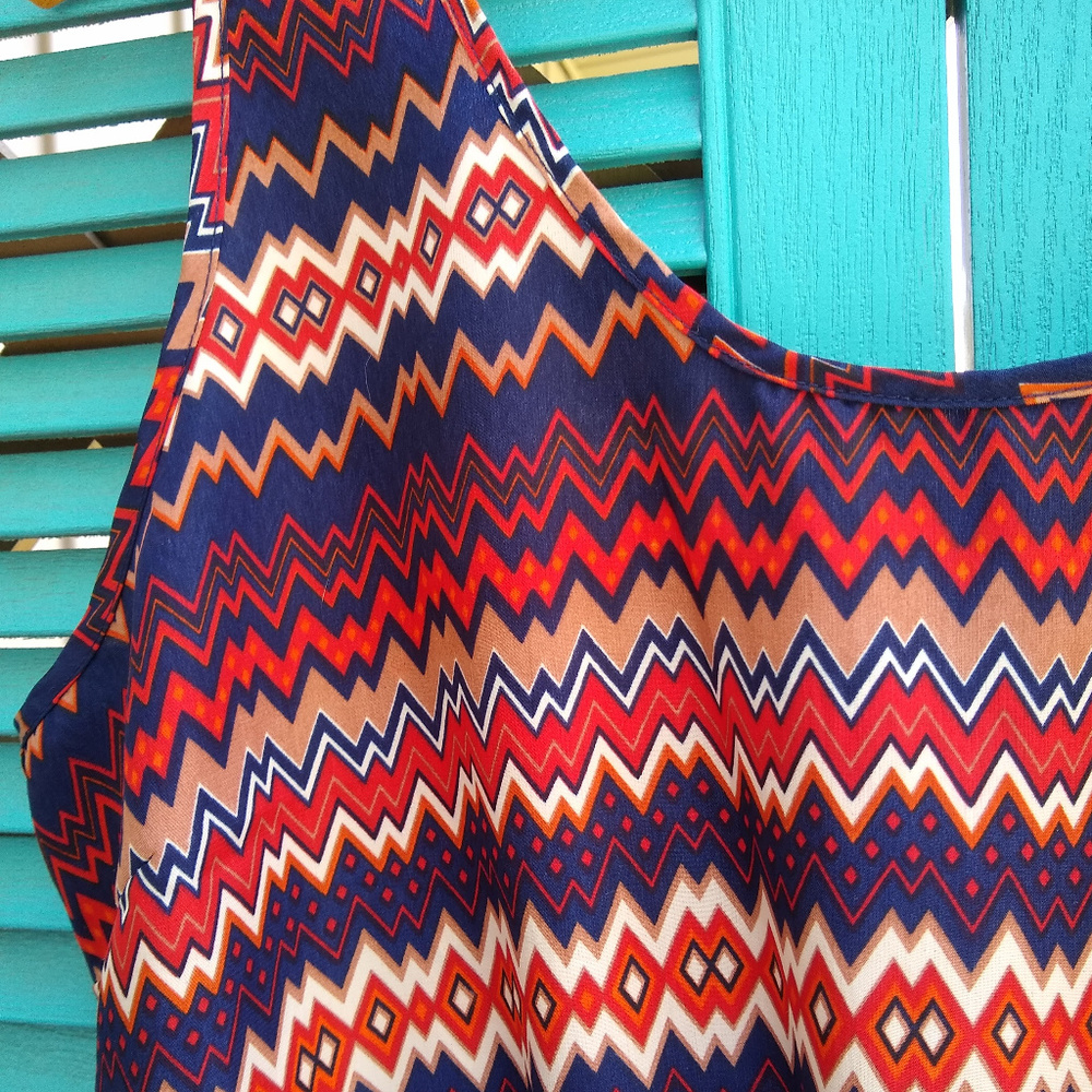 Sunday in Brooklyn Geometric Print Tank Dress - Picture 2 of 6